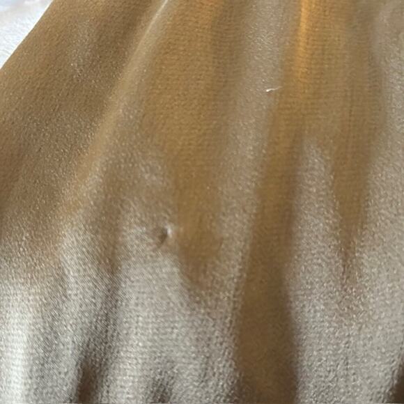 Akira Cargo Strapless Gold/Bronze Elasticized  Tie Waist Jumpsuit, Size Small - Picture 8 of 8